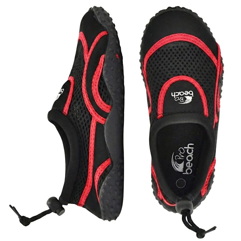 XQMAX Woman Black/Red Water Shoes Size piros szandál GSP-1082509