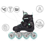 Meteor Roller Skates L 38-41 Urbo Black/Mint