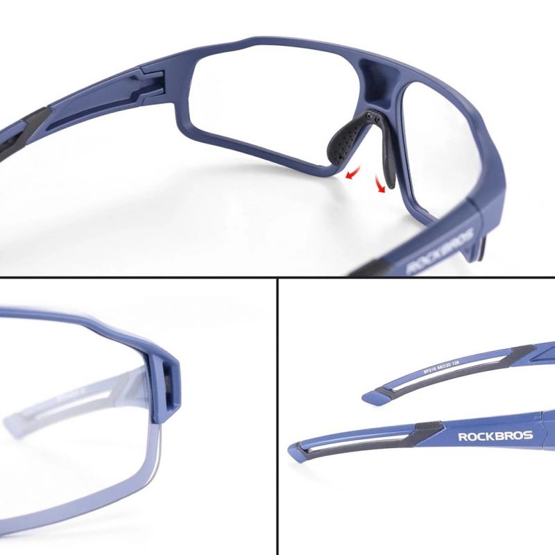 Rockbros Photochromic UV400 Cycling Glasses - Blue kék glasses, training equipment