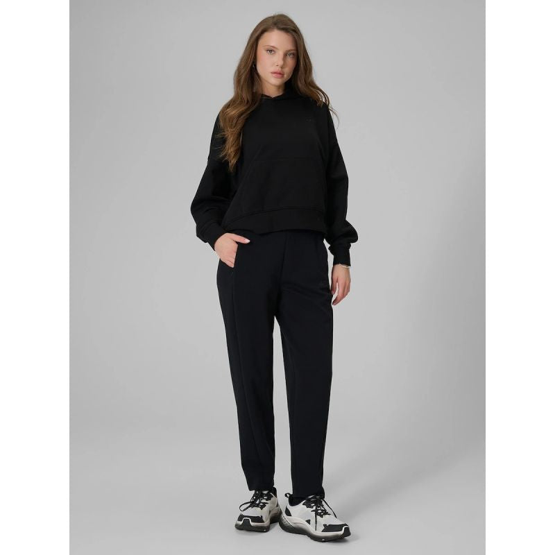 Women's regular hooded sweatshirt 4F