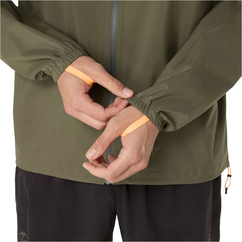 Asics FujiTrail Elite Waterproof Jacket 2011D265-301 Green L Ruházat