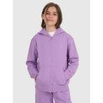Girls' sweatshirt with a hood, 4F 4FJRAW25TSWSF2466-51S kapucnis pulóver