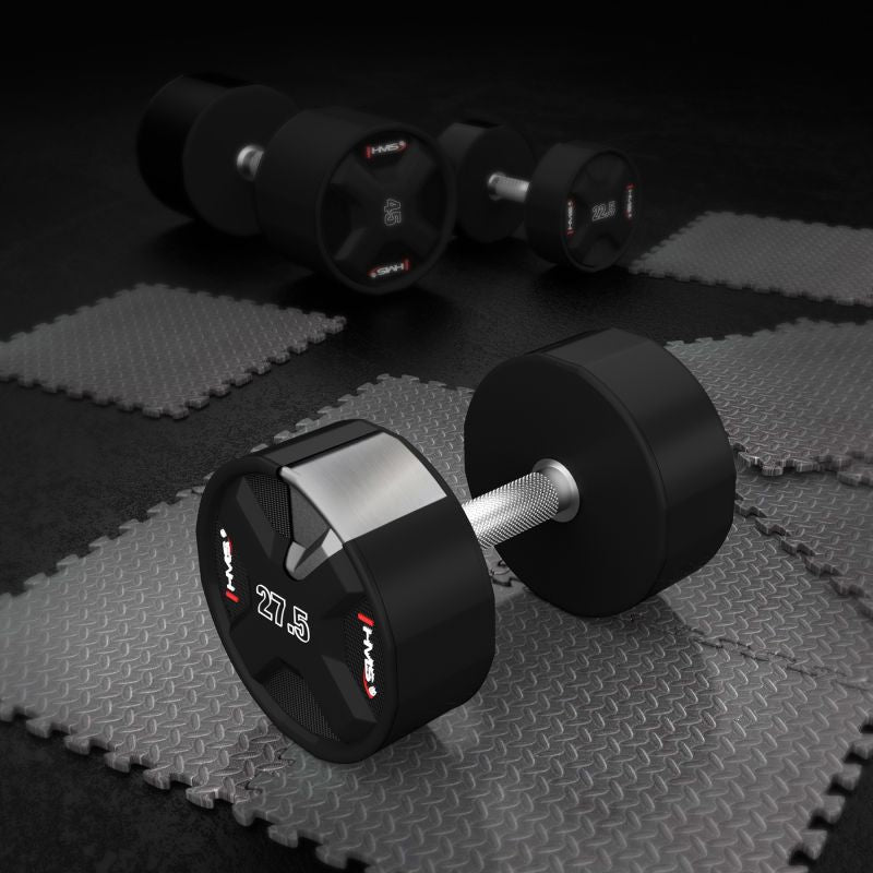 HMS HPC 27.5 KG POLYURETHANE Dumbbell CPU súlyzó 17-66-200