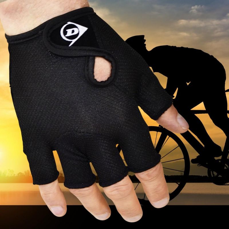 Dunlop Senior Cycling Gloves S.Xl - Black fekete kesztyű GSP-1042930