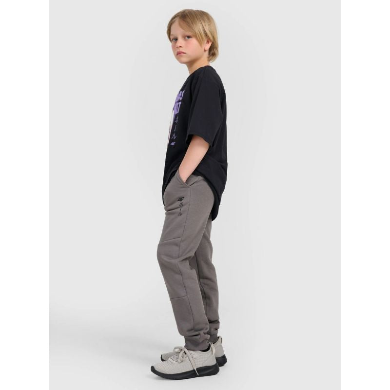 Boy's oversize T-shirt with print 4F 4FJRAW25TTSHM3062-20S