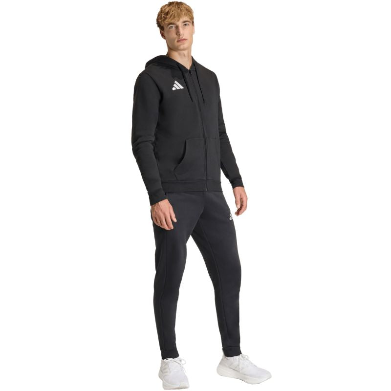 Men's adidas Entrada 26 FZ Hoody Black KF5945 fekete kapucnis pulóver