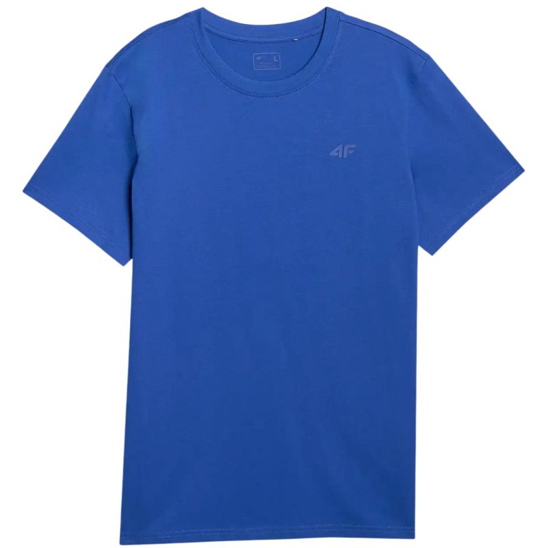 4f Men's T-shirt M2441 cobalt 4FWAW25TTSHM2441 36S Ruházat
