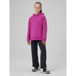 Girls' loose sweatshirt with hood 4F