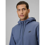 Men's zip-up hooded sweatshirt 4F