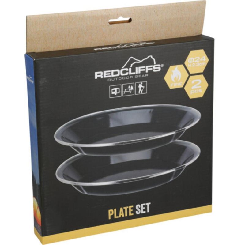 Bowl Tourist Plate 2pcs 24cm Aluminum Redcliffs kemping felszerelés