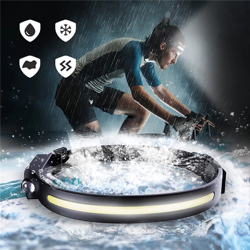 Wozinsky WLC-1200 350lm CREE LED Headlamp IPX4 with Motion Sensor - fekete elektronika 304004-210630