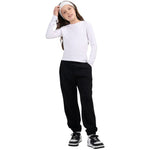 Girls' trousers 4F CAS F1189 deep black 4FJWMM00TTROF1189 20S