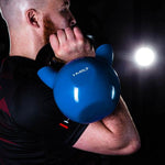 HMS KNV08 BLUE vinyl-coated cast iron kettlebell kék fejpánt 17-64-042
