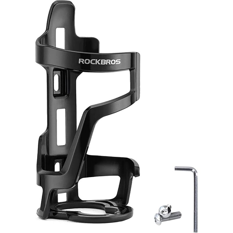 Rockbros 31210012001 bicycle bottle holder - black czarny water bottles, training equipment