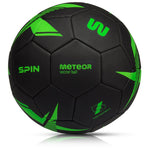 Meteor Spin 5 Soccer Black/Green uniw labda