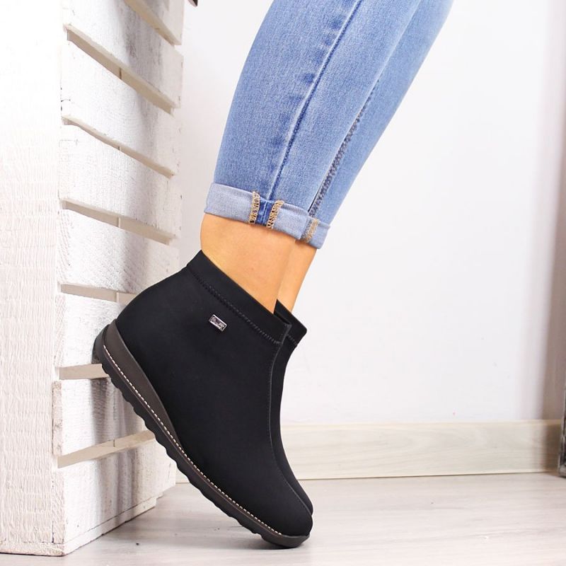 Inny insulated black ankle boots Rieker W 98251-00 női Túracipő