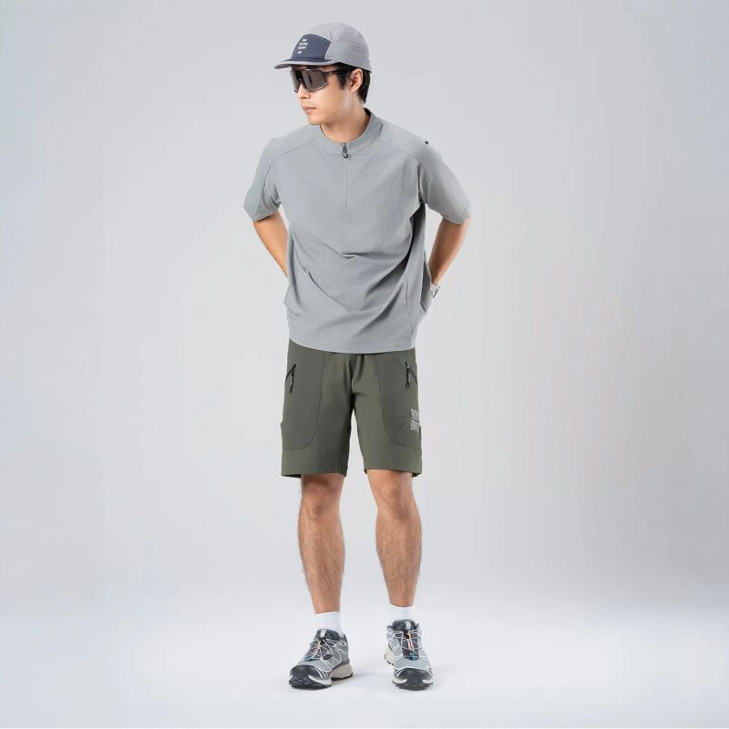 Rockbros with belt size L - green zielony \ l short