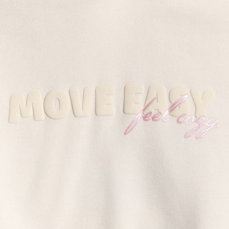 4F Women's sweatshirt F2175 cream 12S bézs póló 4FWSS26TSWSF217512S