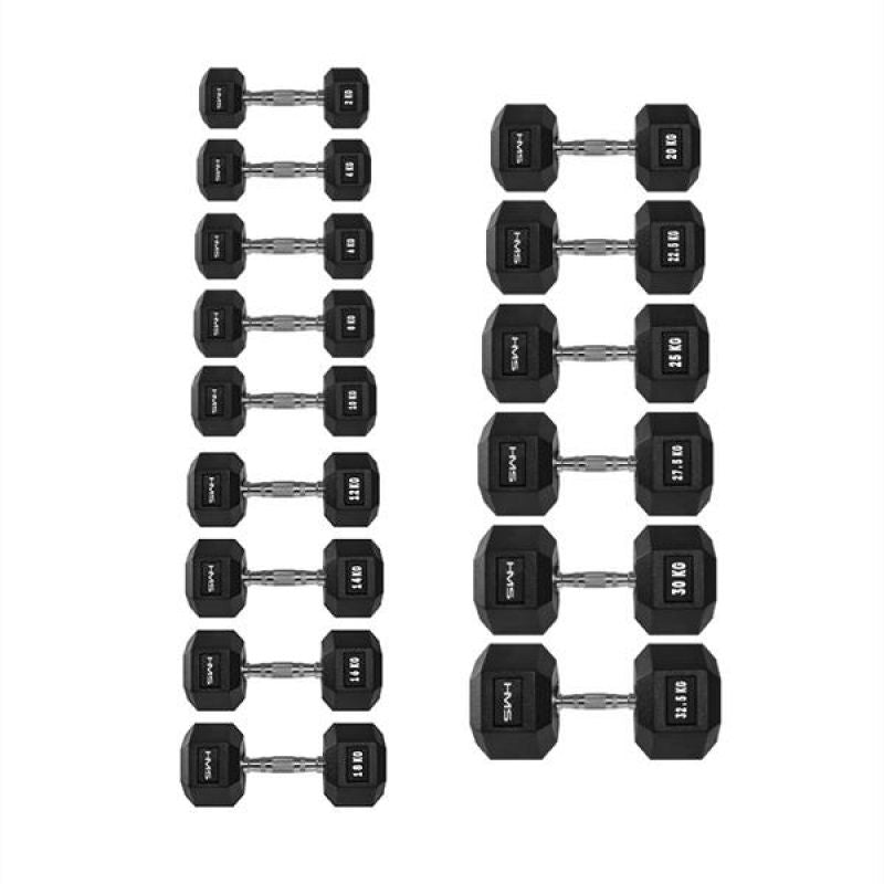 HMS HEX PRO dumbbell 20 kg szürke póló 17-66-119