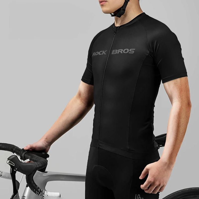 Rockbros 15120002004 Sleeve Cycling Jersey - Black fekete short