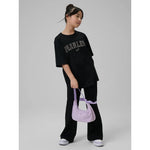 4F Loose T-shirt with print for girls 158/164 póló