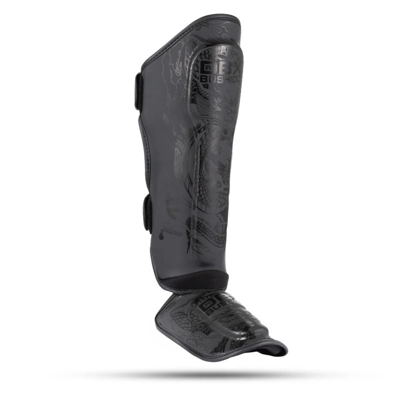DBX Bushido Black Dragon Shin Guards | fekete sípcsontvédő SP-10BlackDragon