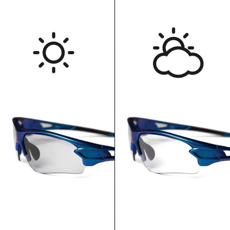 Rockbros 10069 Photochromic UV400 Cycling Glasses - Blue kék glasses, training equipment