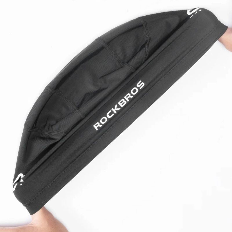 Rockbros cycling cap with cutouts for glasses - black fekete glasses, training equipment 304004-163826