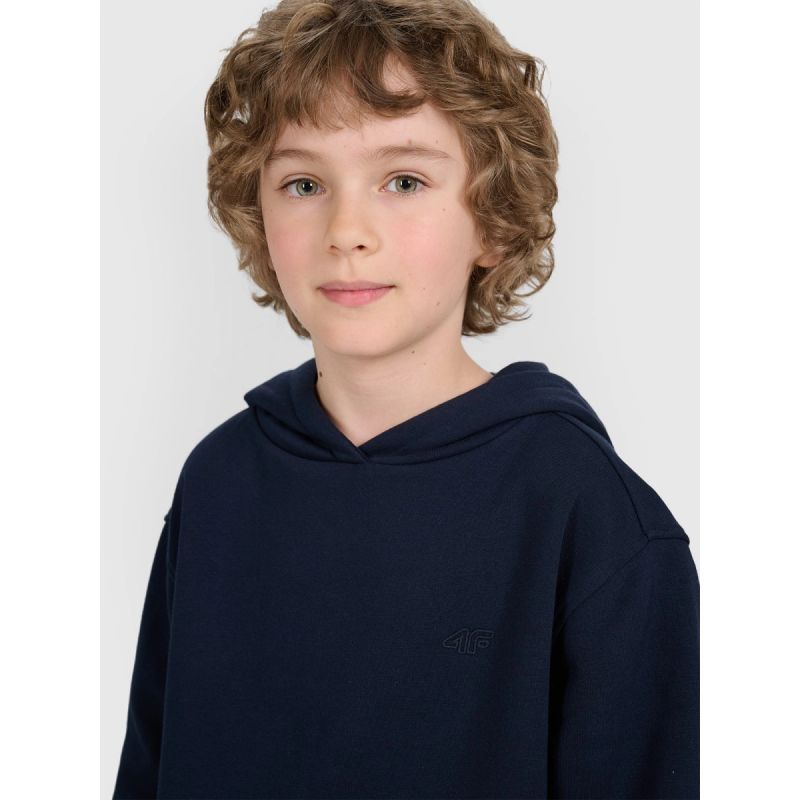 Boy's sweatshirt with hood, open, 4F 4FJRMM00TSWSM2482-31S kapucnis pulóver