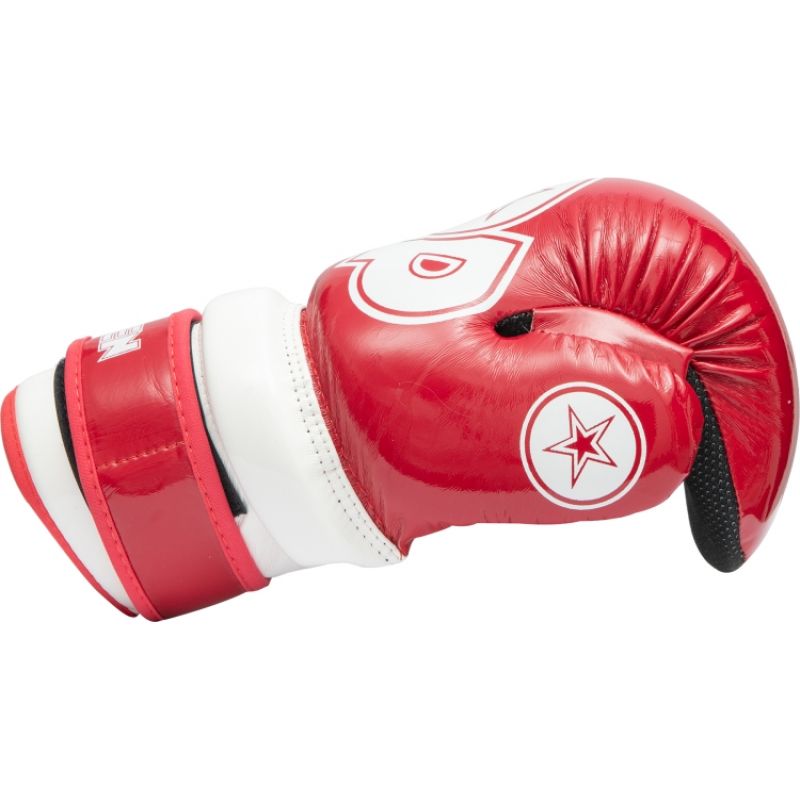 TOP TEN ROTT "GLOSSY BLOCK" Open Gloves jasnoniebieski+xs kesztyű