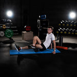 HMS Premium MFK03 blue-black club fitness mat with holes kék póló 17-44-279