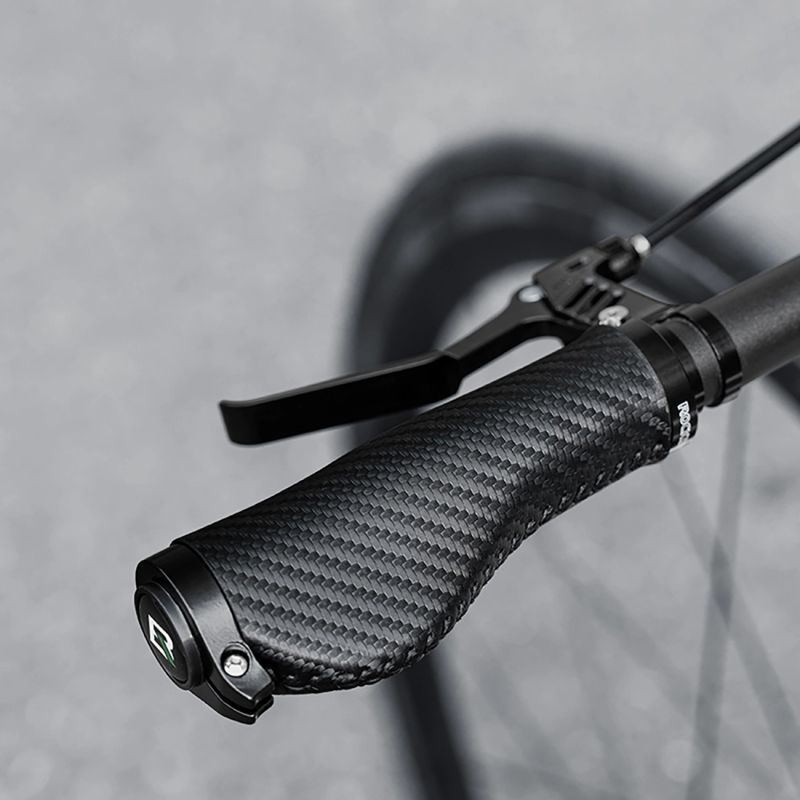 Rockbros Bike Grips Twisted Ergonomic Anti-Slip Grips - Black