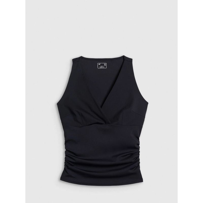 Women's slim top with gathers 4F