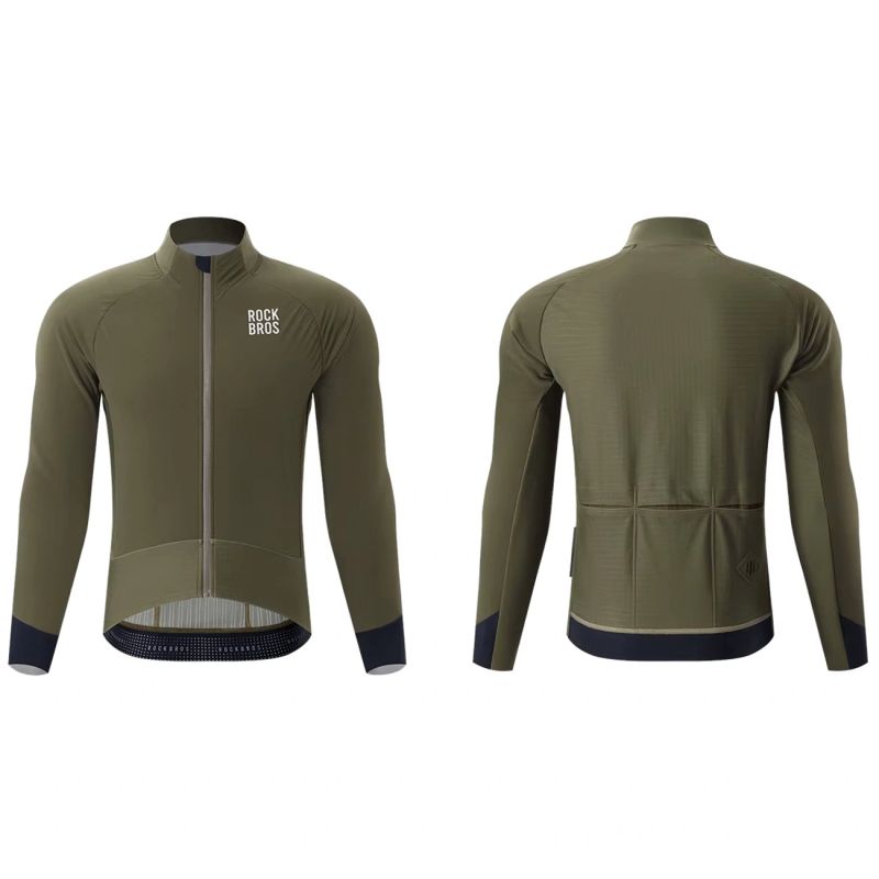 Rockbros Winter Fleece Double Layer Cycling Size L - Green zielony \ l dzseki