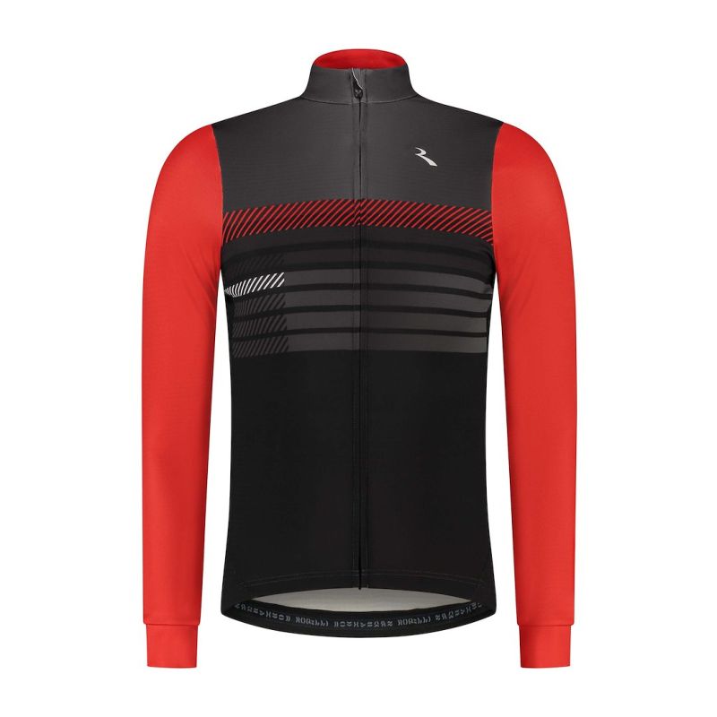 Rogelli STRYDE long sleeve shirt black and piros kiegészítő SIRC1010006.600.XL