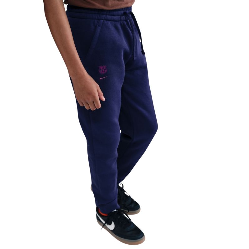 Nike FC Barcelona 25/26 Tech Fleece Kids' Navy Blue sötétkék nadrág HM4108594