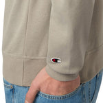 Champion Crewneck Sweatshirt Beige 220785 ES035 bézs kapucnis pulóver