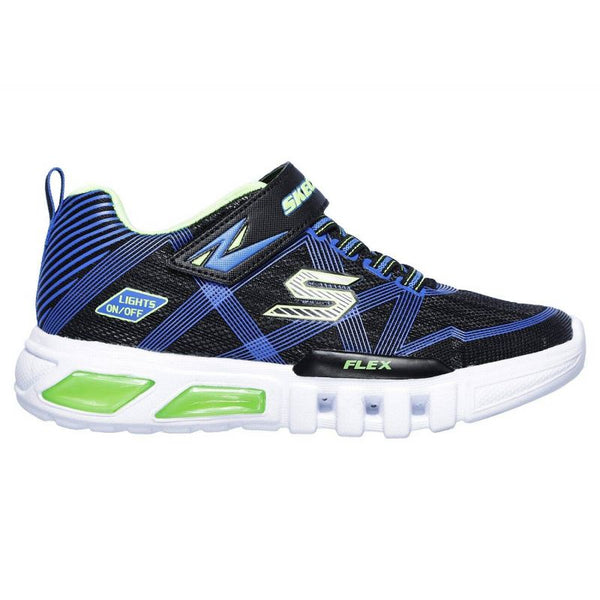 Skechers FLEX-GLOW Navy Blue Kids' Sports Shoes (90542L-BBLM) Cipő