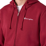 Champion Men's Hooded Full Zip Sweatshirt Red 221794 RS508 piros férfi kapucnis pulóver 221794RS508