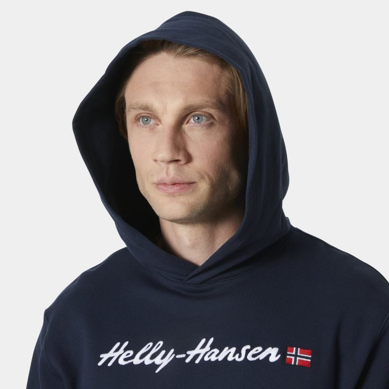Helly Hansen Core Graphic Sweat Hoodie M 53924 596 Kapucnis pulóver