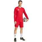 Adidas Entrada 26 Long Sleeve Jersey Men's T-Shirt Red piros póló KF5847