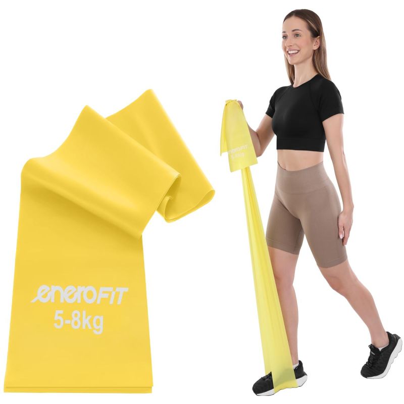 Enero Pro TRAINING TAPE FOR PILATES EXERCISES .25MM 5-8KG YELLOW sárga training equipment, socks tapes