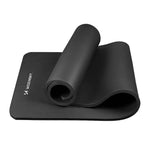 Wozinsky WNSP-15C Exercise Mat 183 x 61 x 1.5 cm Thick Gymnastics Mat for Yoga and Fitness - Black fekete jóga matrac 304004-208170