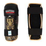 MASTERS FIGHT EQUIPMENT MASTERS NA-FIGHT shin guards (WAKO APPROVED) piros védőfelszerelés 03526-02M