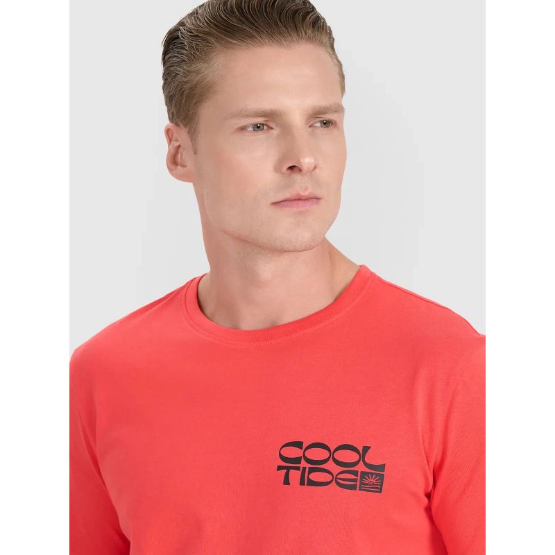 Men's regular printed T-shirt 4F 4FWSS25TTSHM1984-63S póló