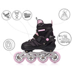 Meteor M 34-37 Urbo Roller Skates Black/Pink