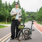 Rockbros W020 Dual-Purpose Front Bag, Bike/Shoulder - Green zöld táska