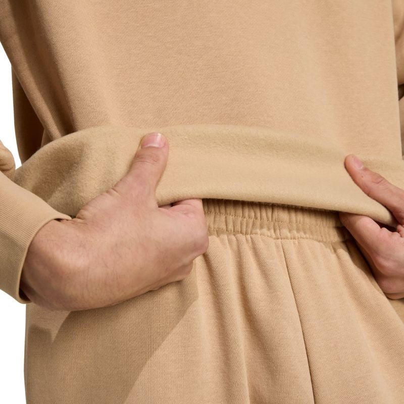 adidas Men's Essentials Loose Fit 3 Bar Logo Beige Sweatshirt JX5668 General