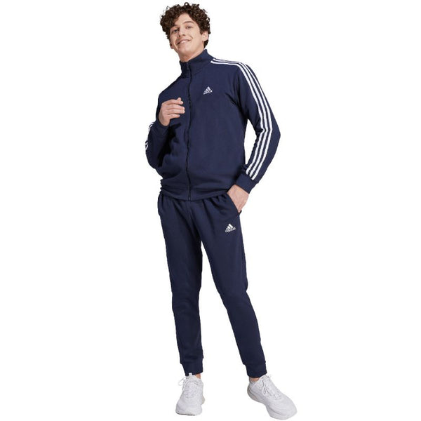 adidas Basic 3-Stripes Fleece M tracksuit IJ6064 Polár pulóver