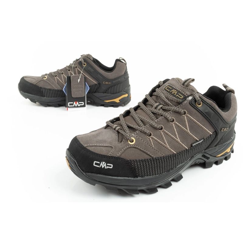 CMP Rigel men's trekking sports shoes, waterproof, durable, brown barna cipő